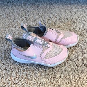 Nike Kids Pink and Gray Slip-On Sneakers